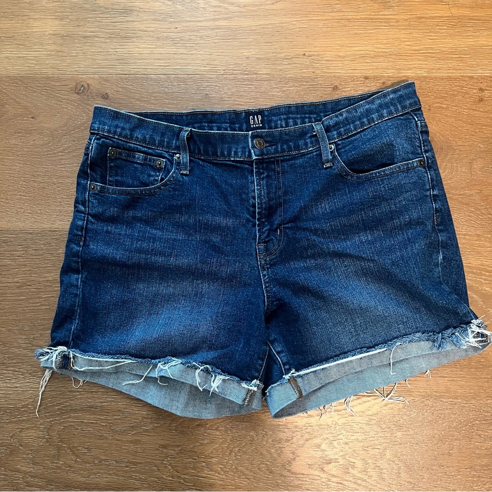 GAP Women's Dark Blue Jean Shorts
